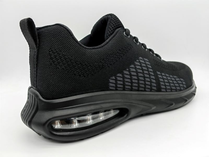 Populares zapatillas de seguridad ligeras y sin metal con suela de PU con amortiguación de aire.