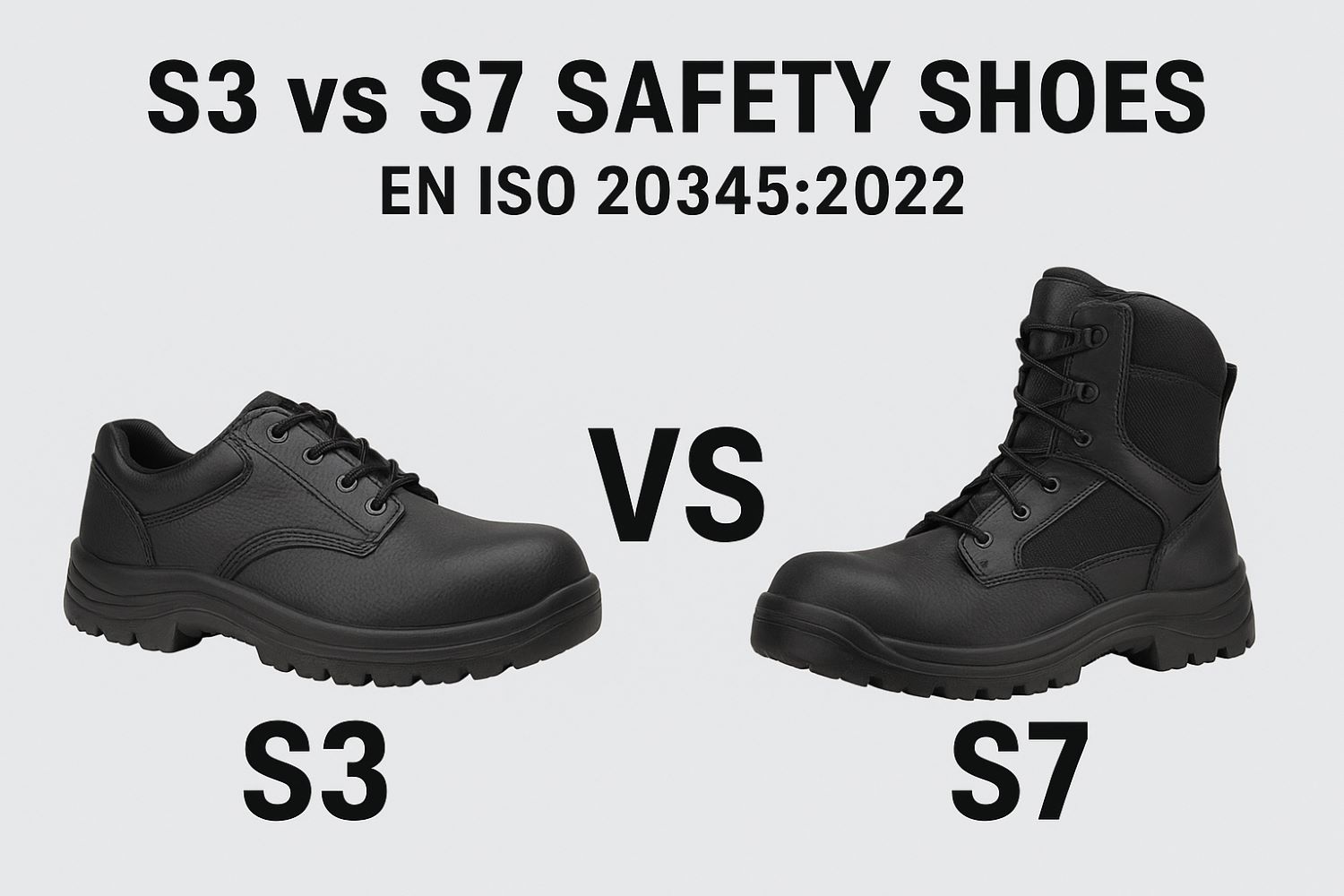Calzado de seguridad S3 vs S7: ¿Cuál es la diferencia en EN ISO 20345:2022?